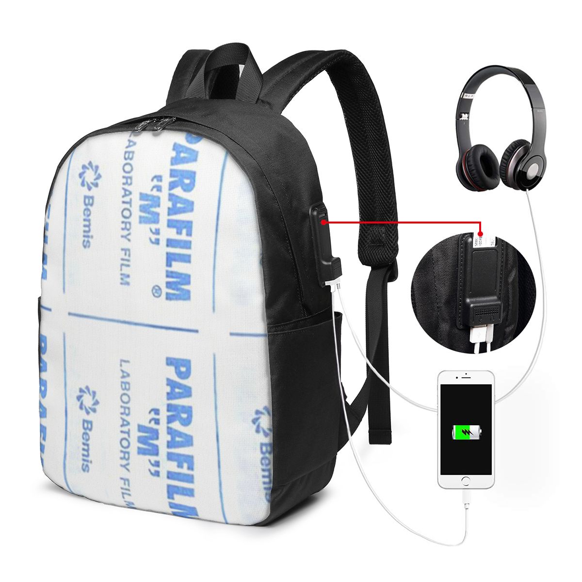 Laptop Bag - 파라필름은 생명을 구하는 도우미입니다. 배낭 여행용