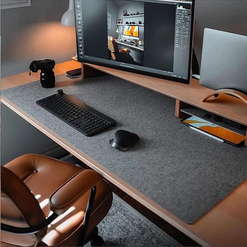 Keyboard Cover - 펠트 데스크 매트 컴퓨터 매트 (31.5x15.7인치)
