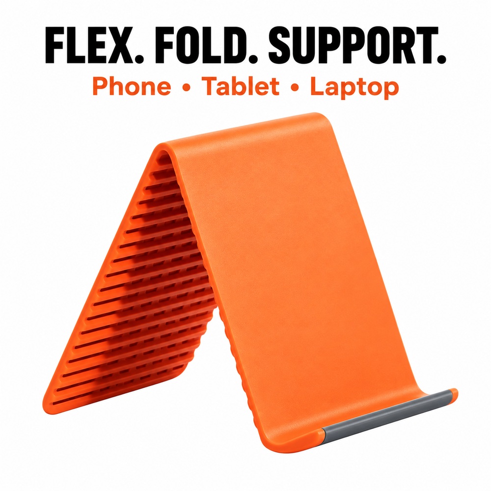 Laptop Stand - 유연한 실리콘 소재의 휴대폰/태블릿 거치대, 접이식