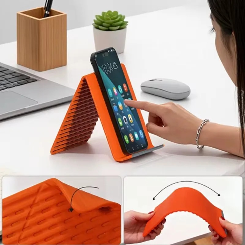 유연하고 접이식인 실리콘 폰 홀더, 휴대용 조절식 다각 - Laptop Stand 리뷰 및 가격