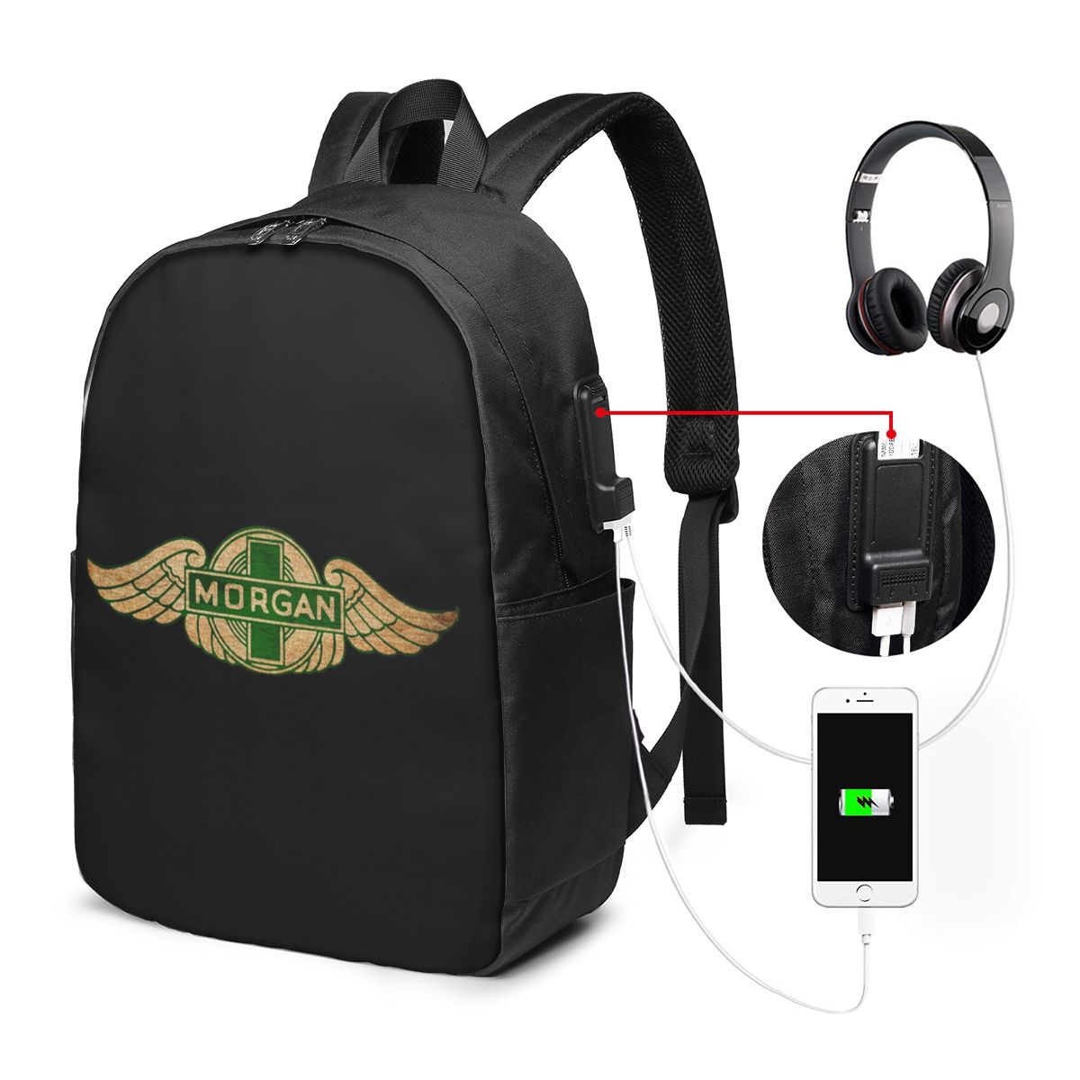 모건 모터 카 컴퍼니 백팩 여행용 노트북 가방 컴퓨터  - Laptop Bag 리뷰 및 가격