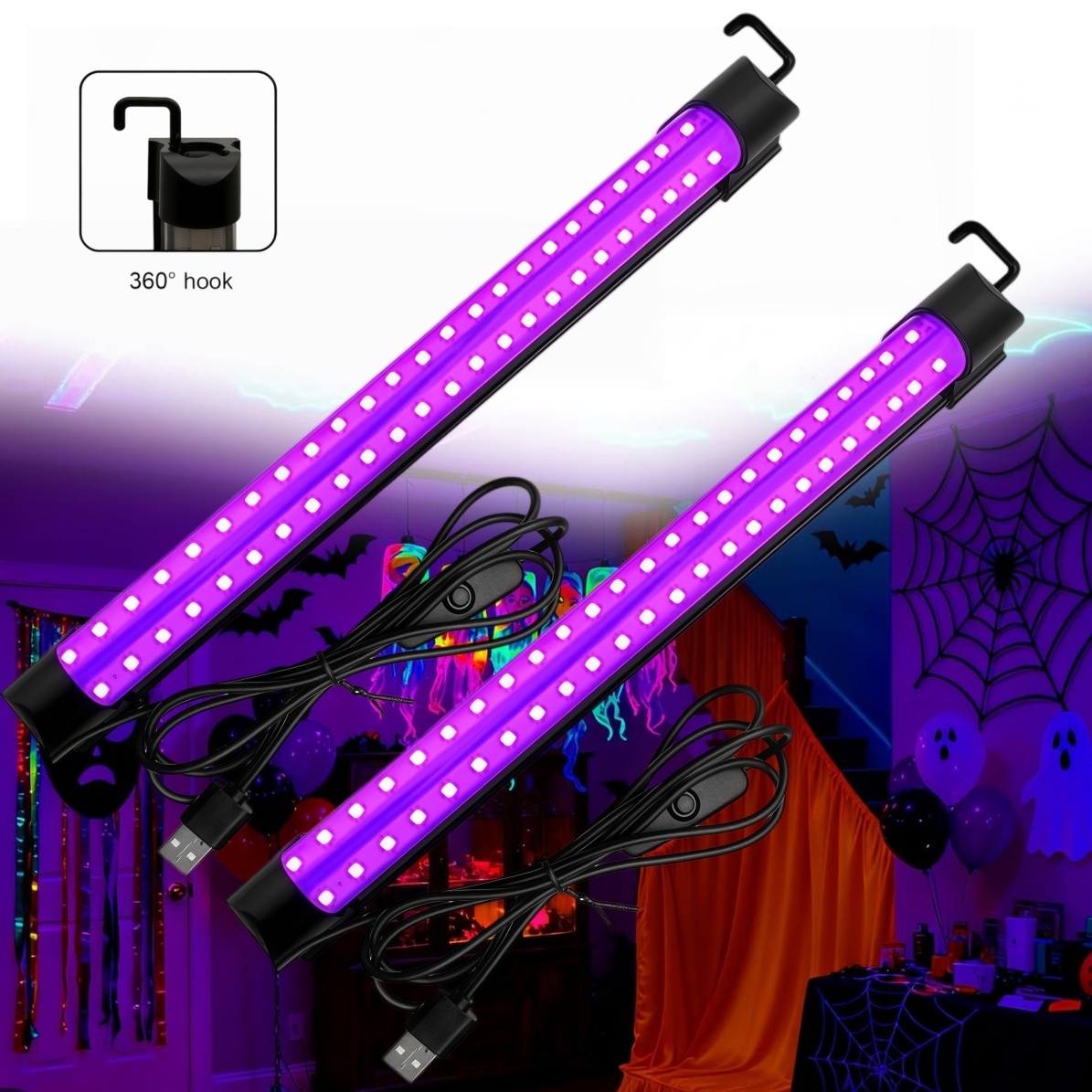 블랙 라이트 튜브 5W/10W USB 플러그 UV LE - Usb Hub 리뷰 및 가격
