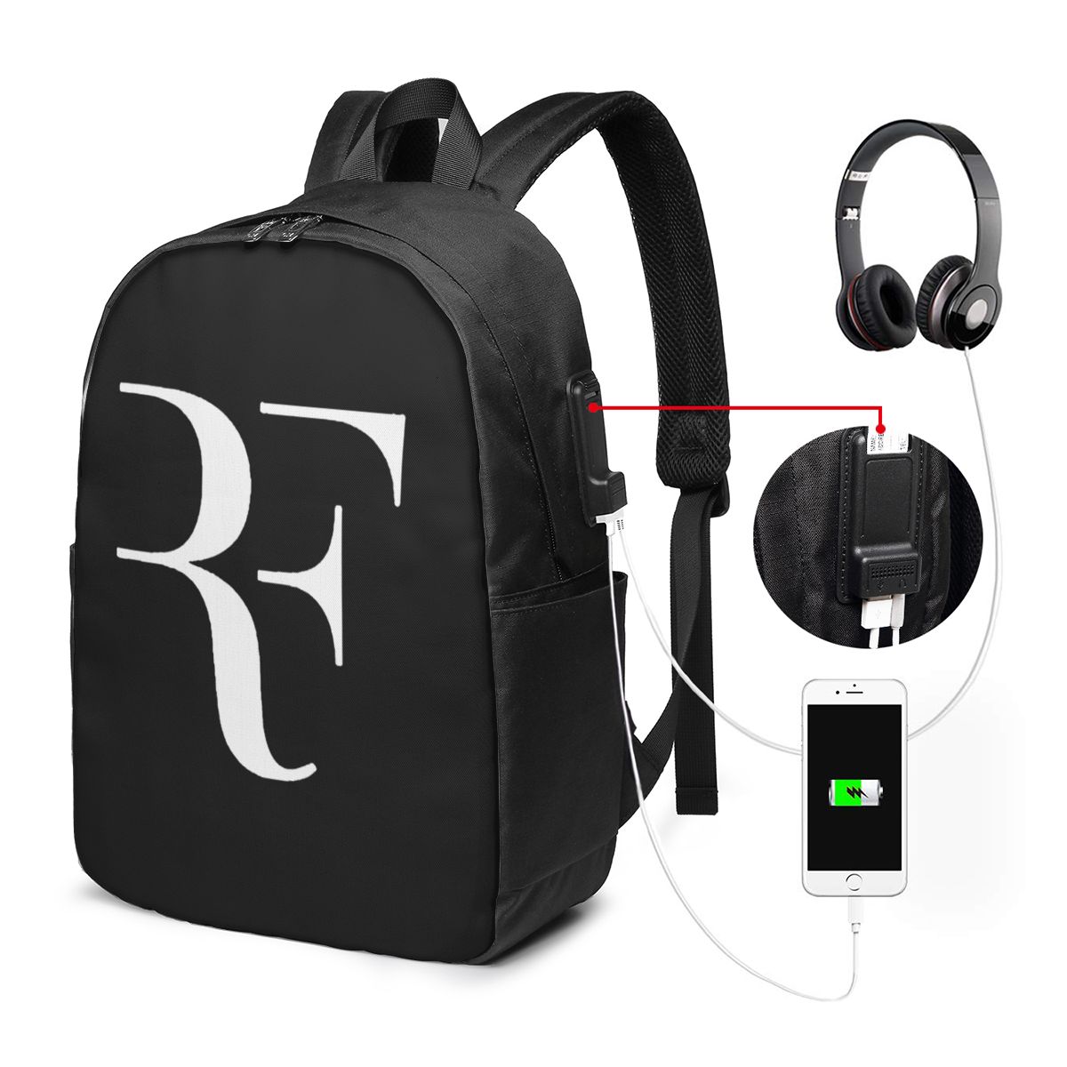 로저 페더러 백팩 여행 노트북 가방 컴퓨터 대학생 학교 - Laptop Original Accessories 리뷰 및 가격